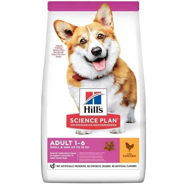 Корм для собак мелких пород с курицей Hills Adult Small&Mini 3 кг ...