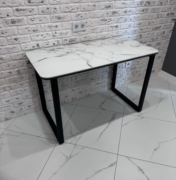 Стол обеденный Нераскладной стол из керамогранита, 120х60х75 см ...