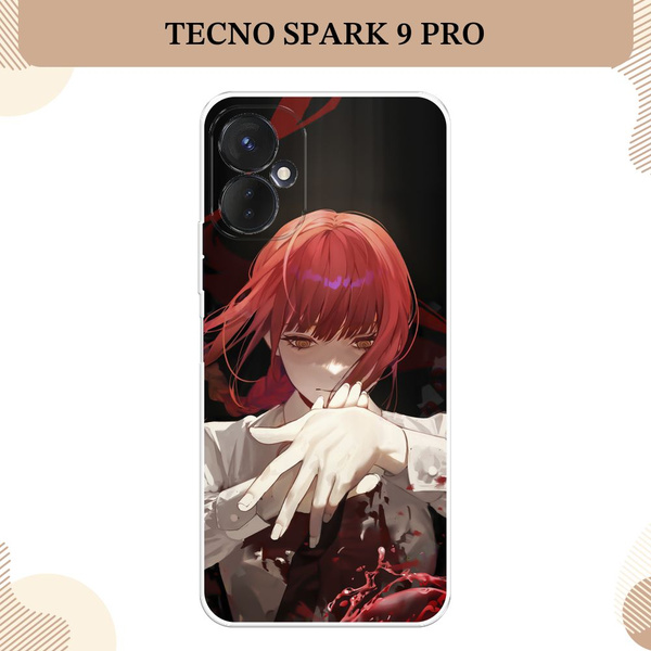 Силиконовый чехол на Tecno Spark 9 Pro / Текно Спарк 9 Про аниме ...