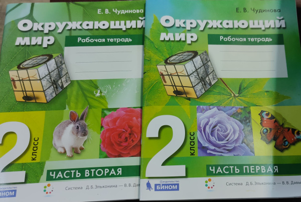 Чудинова. Рабочая тетрадь 2 класс. Окружающий мир. Часть 1,2. - купить ...