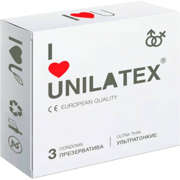 Unilatex Презервативы ультратонкие "Unilatex Ultrathin" 3 шт - купить с ...