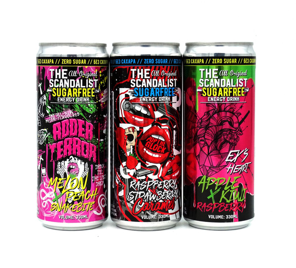 Напиток тонизирующий The Scandalist Energy Drink "Ex s Heart", 330мл*12 ...