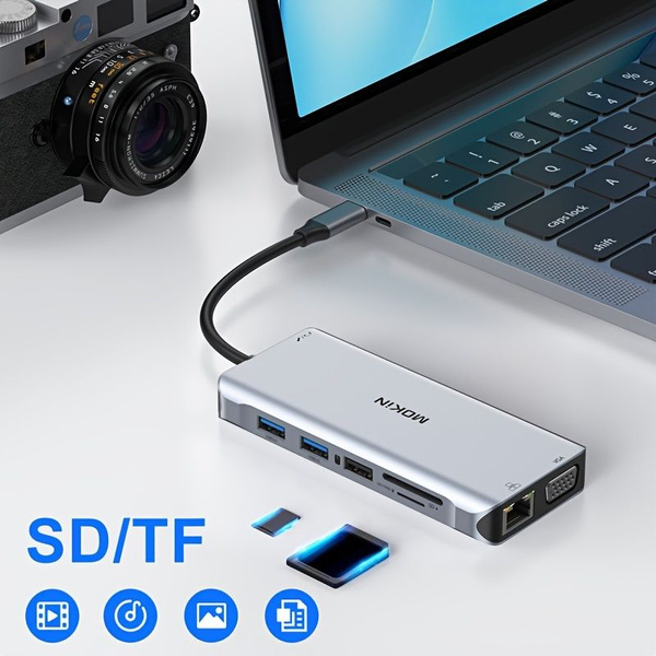 MOKiN MOUC0214C USB C Hub Многопортовый адаптер C-типа для MacBook Pro ...