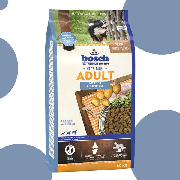 Корм для собак сухой Bosch Adult with Fish & Potato Рыба с Картофелем ...