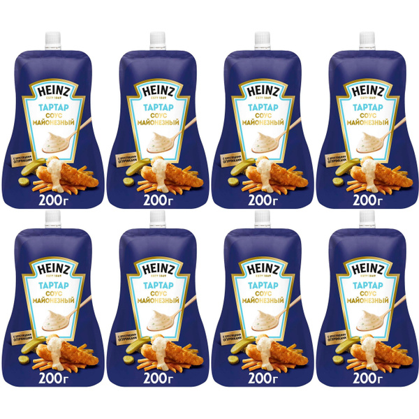 Соус Heinz Тартар для вторых блюд 200 г, набор: 8 штук купить на OZON ...