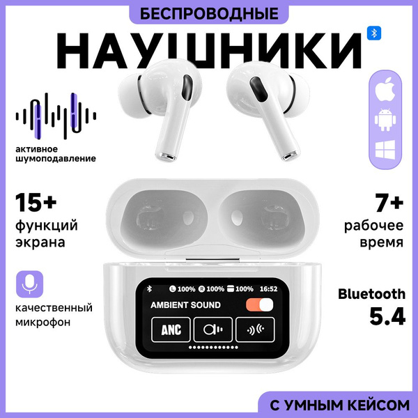 Характеристики Наушники беспроводные A.PODS Pro 2 AIR TYPE-C c экраном ...