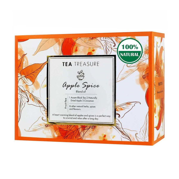 Черный чай Ассам с Яблоком и специями (18 пак, 2 г), Assam Black Tea ...