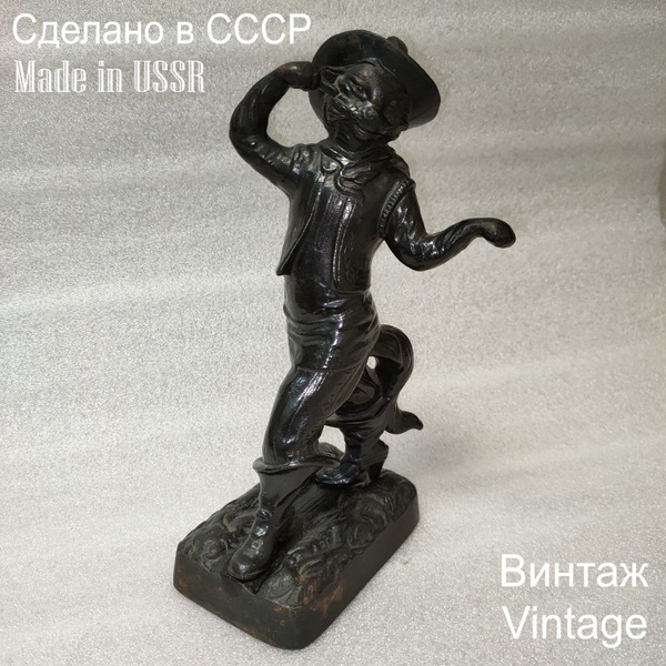 Статуэтка винтажная чугунная Касли "Кот в сапогах" - купить по выгодной ...