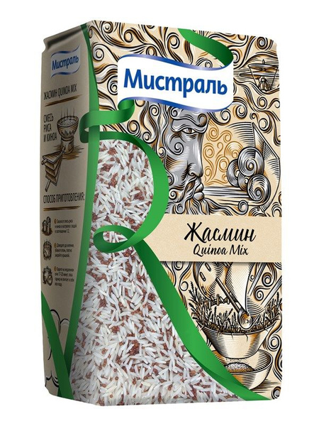 Рис Мистраль Жасмин с красным киноа, 500г купить на OZON по низкой цене ...