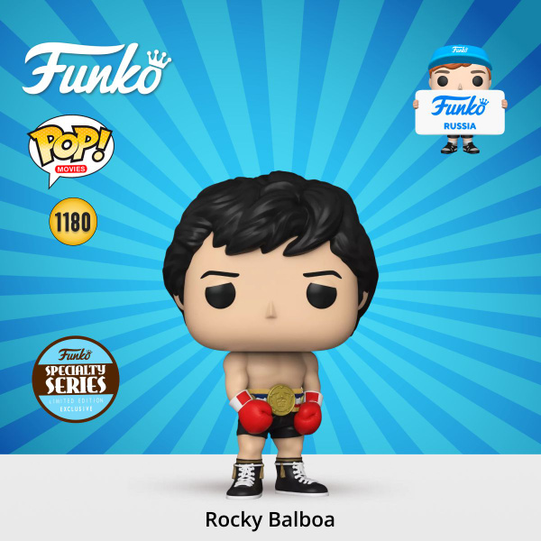Funko Pop Movies Rocky 45Th Rocky Balboa 1180 Série Especial - Ri Happy