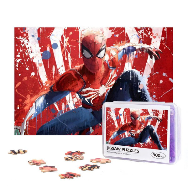 Spider-Man Деревянный пазл Марвел Деревянные пазлы Человек-паук Marvel ...