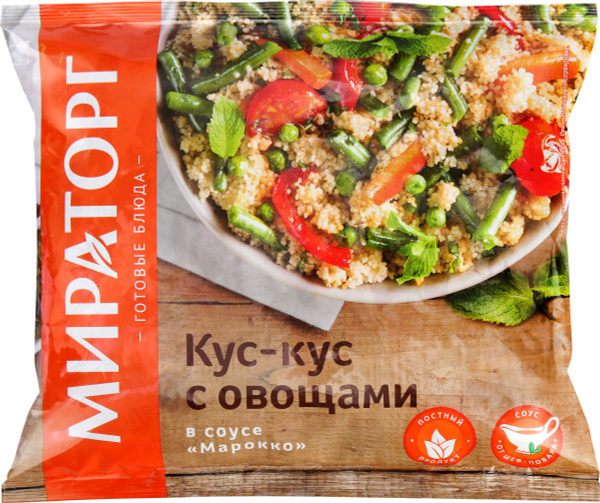 Характеристики Смесь овощная МИРАТОРГ Vитамин Кус-кус с овощами в соусе ...