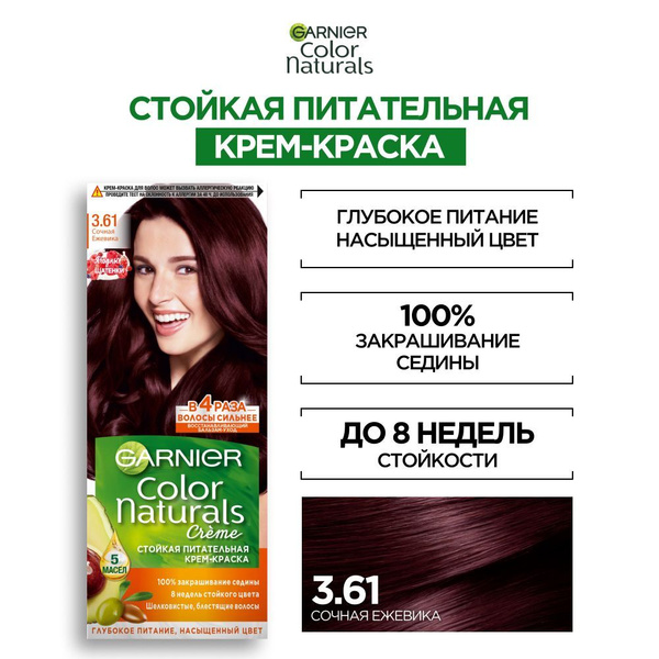 Garnier Стойкая питательная крем-краска для волос Color Naturals ...
