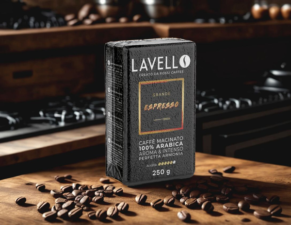 Кофе молотый арабика 100% LAVELLO Grande Espresso 250 гр. - купить с ...