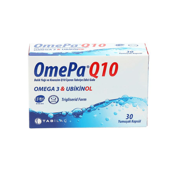 OmePa-Q10 Омега-3 Убихинол 30 капсул купить на OZON по низкой цене ...
