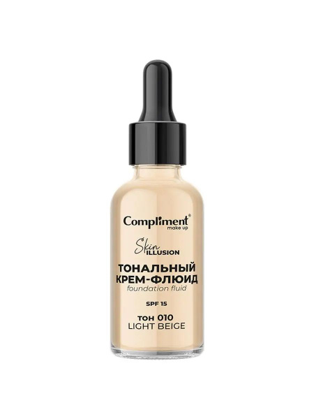 Compliment Тональный крем-флюид, тон 010 Светло-бежевый, 30 мл купить ...
