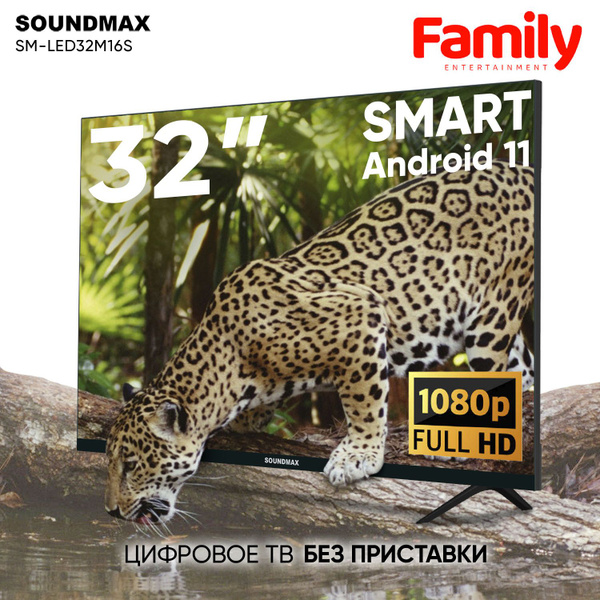 Купить телевизор Soundmax SM-LED32M16S(черный)\FHD 32" - купить с ...