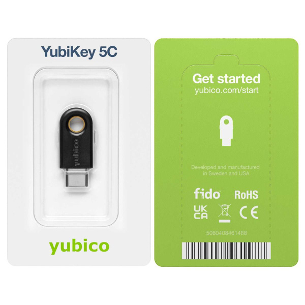 Ключ безопасности Yubikey 5C для ваших сервисов купить на OZON по ...