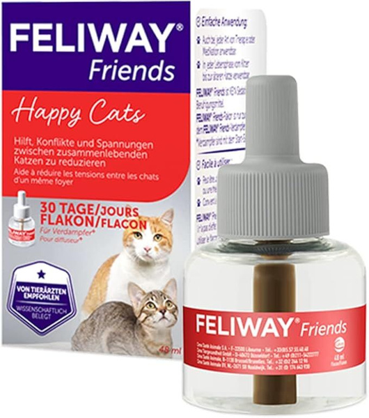 Ceva FELIWAY FRIENDS феромон для кошек, сменный флакон 48мл купить на ...