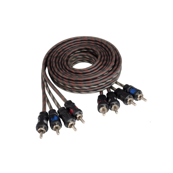 Кабель межблочный Aura RCA-0420 RCA 2 метра, 4 канала, витая пара ...