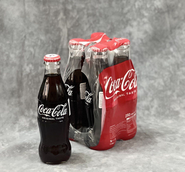 Coca Cola 250 мл в стекле, 4 шт Италия Сицилия купить на OZON по низкой ...