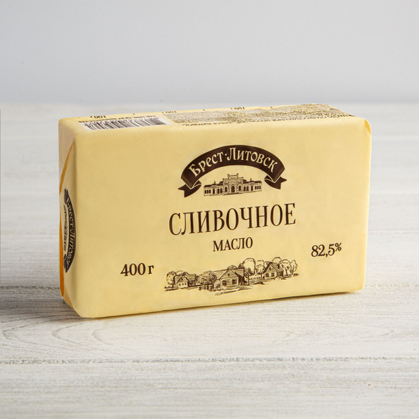 Масло сливочное 82,5% 400 г, Брест-Литовск купить на OZON по низкой ...