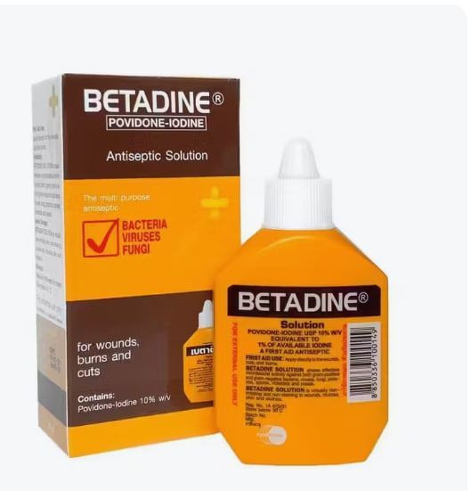 Тайский раствор повидон-йода для дезинфекции ран Betadine Antiseptic ...