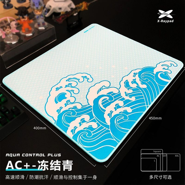 X-raypad Игровой коврик для мыши Aqua Control+, L, темно-синий, синий ...