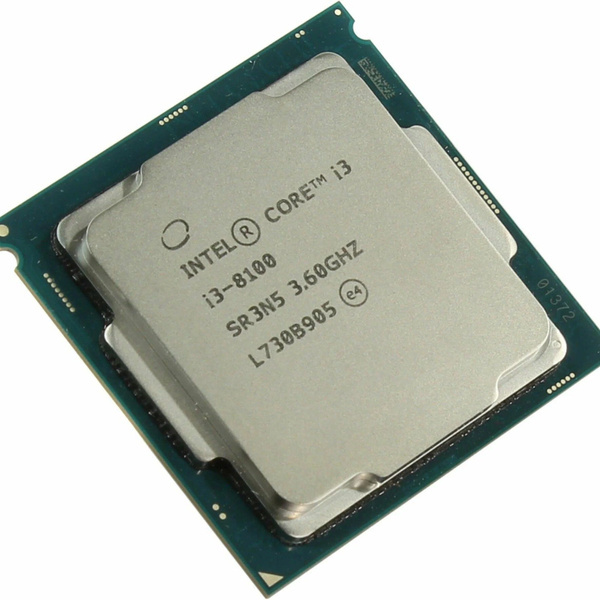 Процессор Intel Core i3 8-го поколения, OEM (без кулера), 4 яд., 3.6 ...