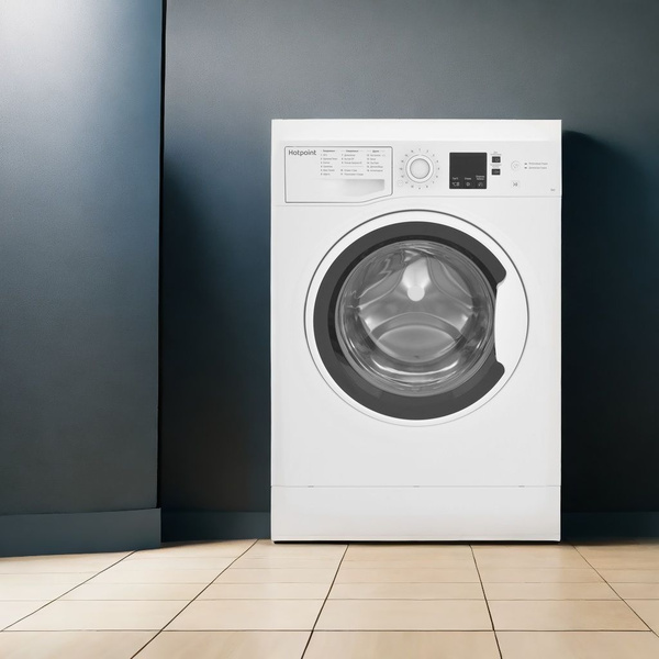 Узкая стиральная машина Hotpoint 6 кг, белый купить на OZON по низкой ...