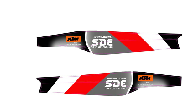 Наклейки на маятник на эндуро (кроссовый) мотоцикл КТМ 2019-2023 Six ...