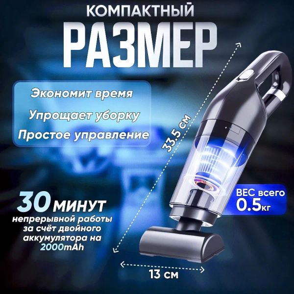 Пылесос для автомобиля беспроводный мощный OLOEY автомобильный пылесос ...