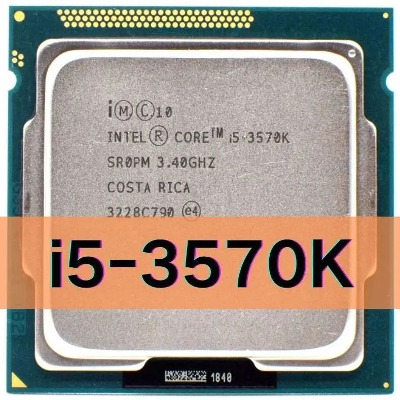 ПроцессорCPUIntelCorei5-3570K3.4GHz,4core,SVGAHDGraphics4000,1+6Mb,77W,5GT/sLGA1155