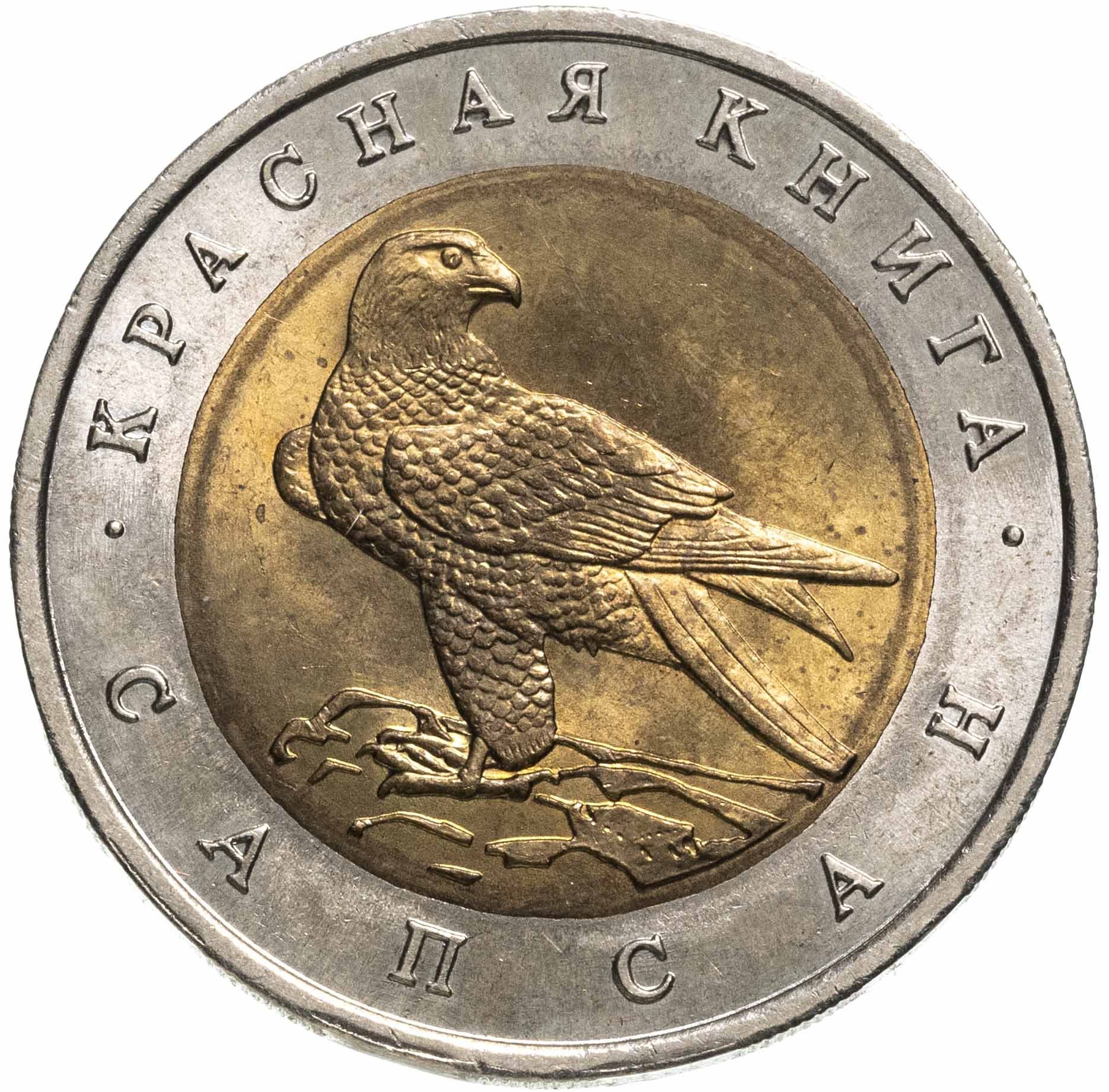 Монета 1994 года. Монета Сапсан. Красная книга Сапсан монета. Монета с птицей. Монета 50 рублей.