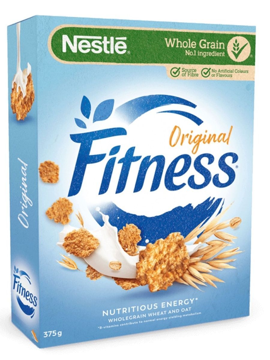 Nestle Fitness Original Швейцария Готовый завтрак Нестле Фитнес 375 г