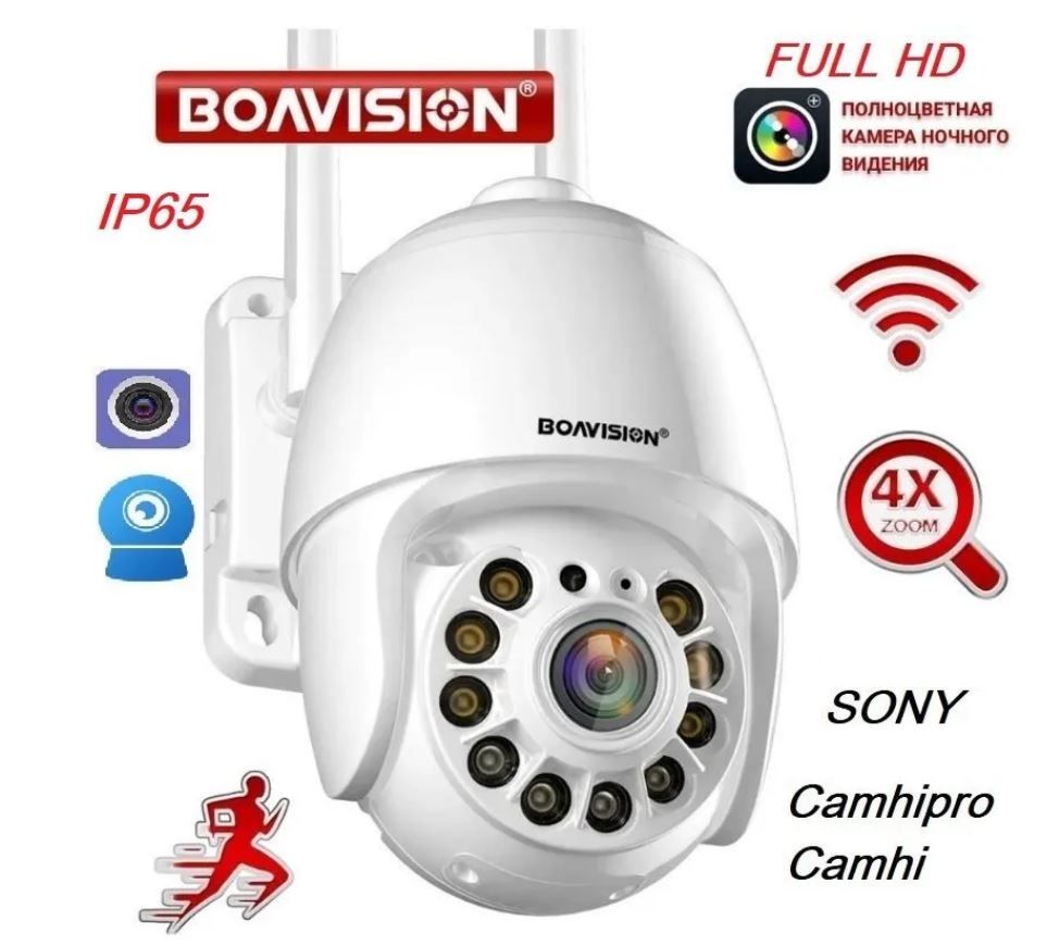 IPкамераWiFiуличнаяповоротнаяBoavisionHD22M102MCamHiCamHipro