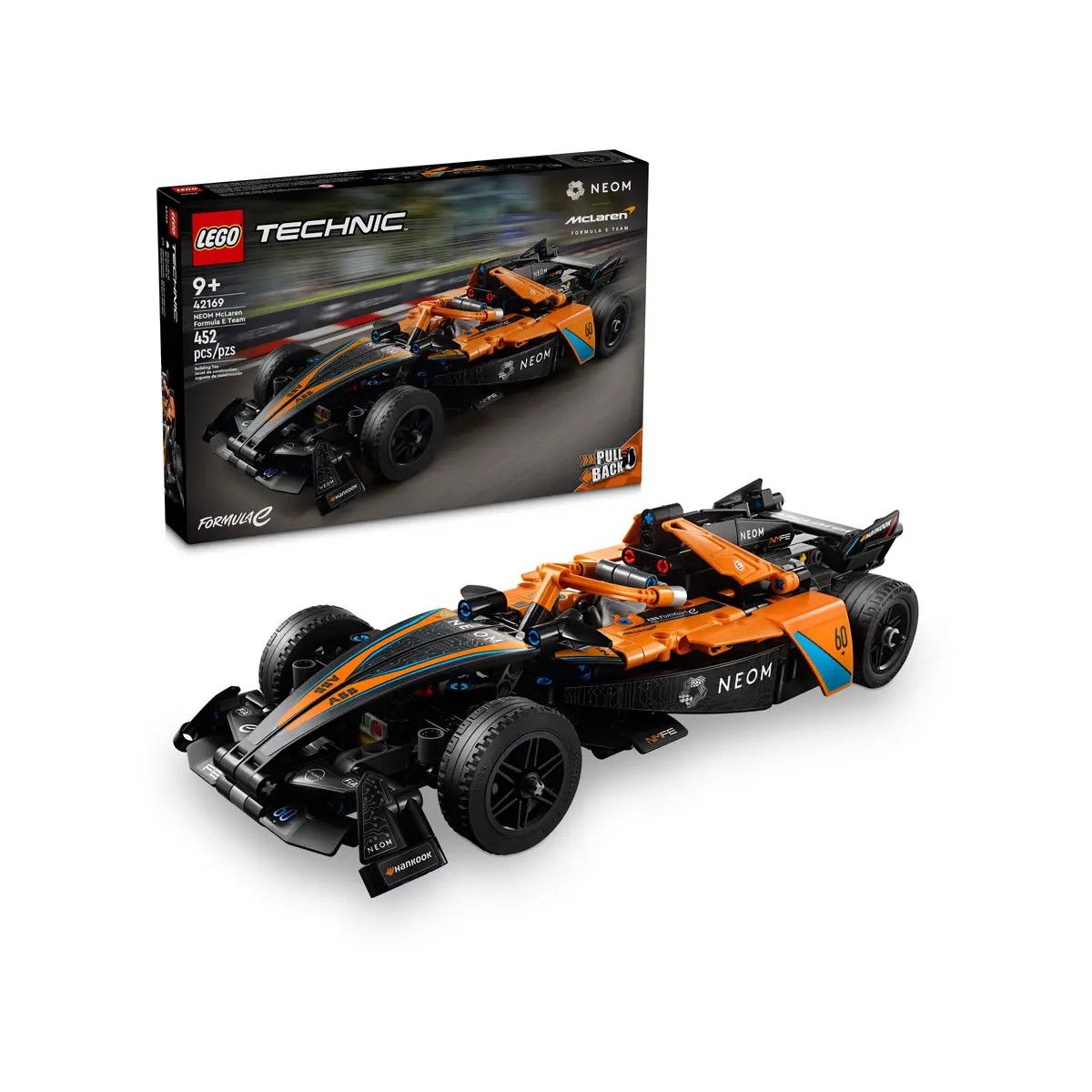 42169 Пластиковый Конструктор LEGO Technic 42169 Гоночная машина NEOM  McLaren Formula E Race Car