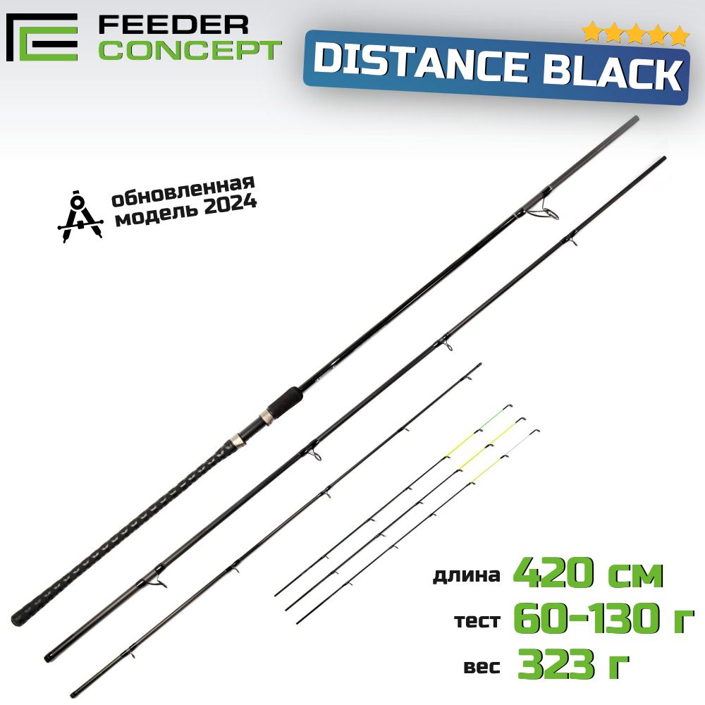 Удилище фидерное Feeder Concept Distance Black 130 4.20