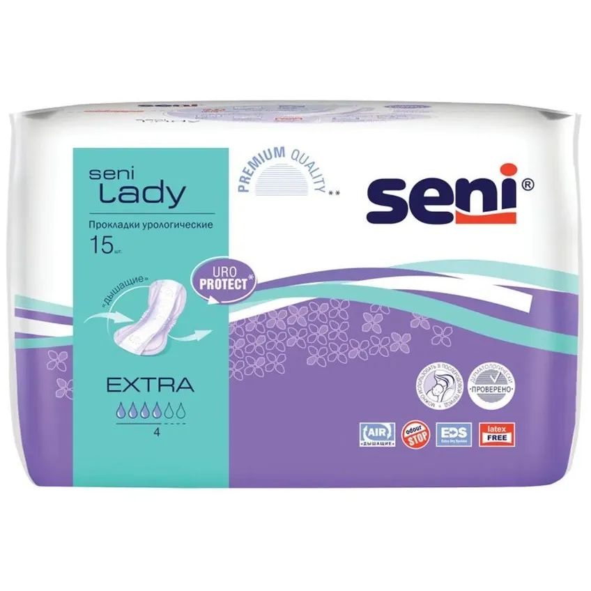 Seni Прокладки урологические женские Lady Extra, 15 шт