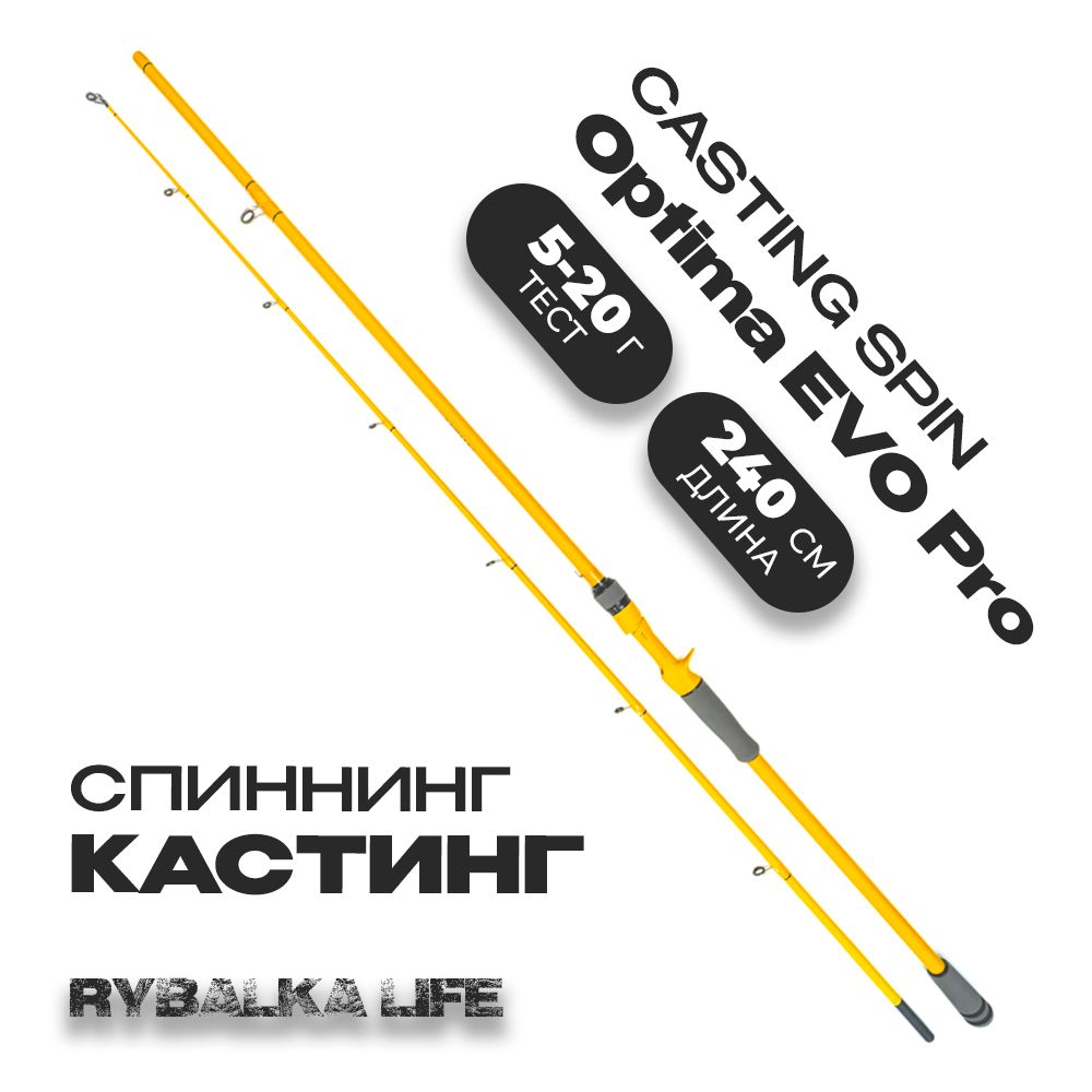 Спиннинг кастинг Optima EVO Pro 240 см тест 5-20 г