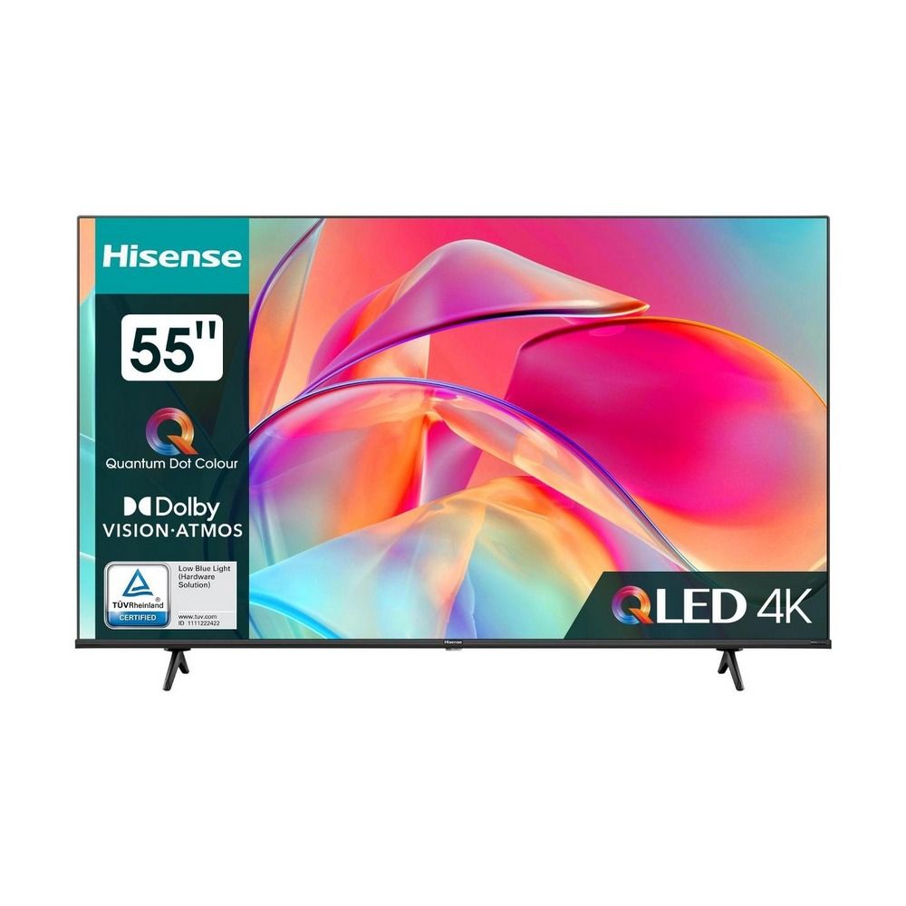 HisenseТелевизорQLED55E7KQ55"4KUHD,черный