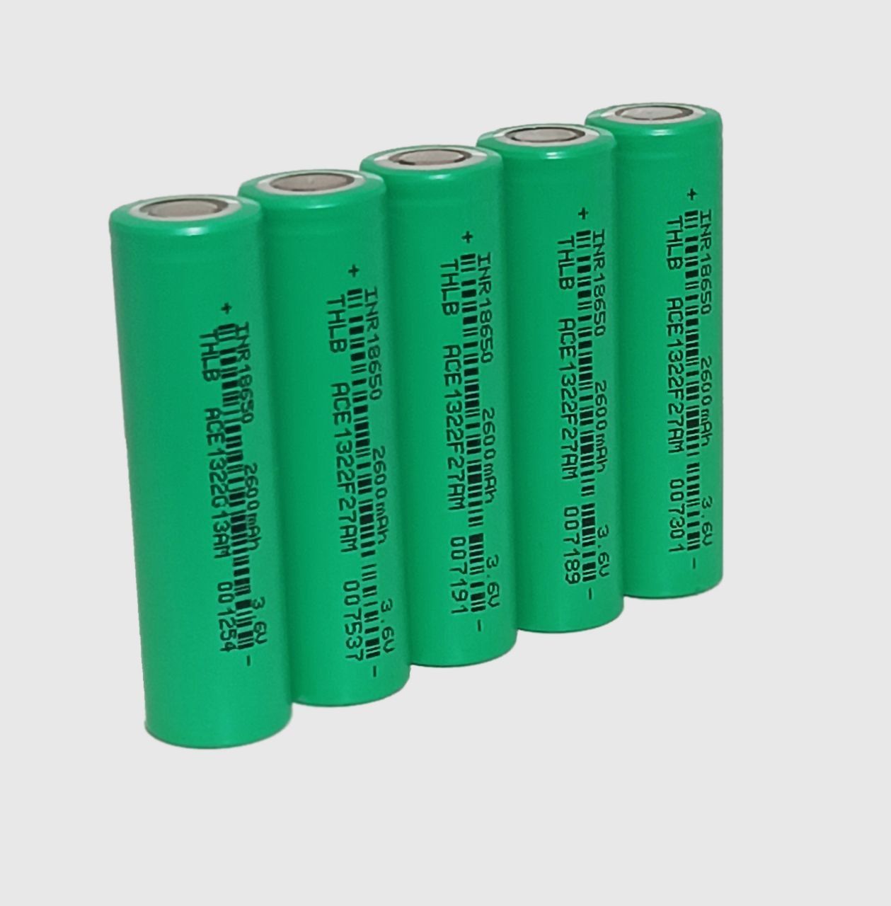 АккумуляторTHLBINR18650Li-ionвысокотоковый,емкость2600mAh3.6V5шт.