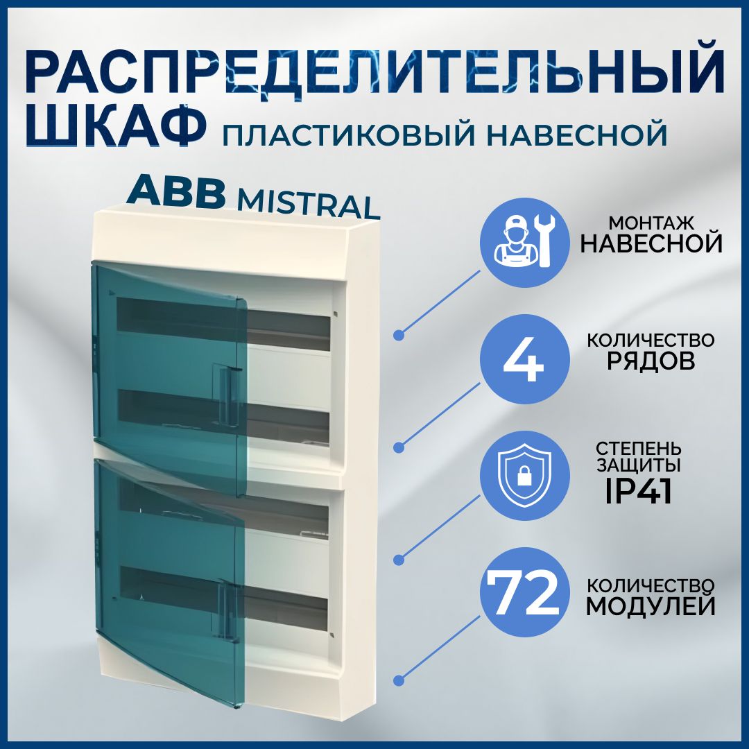 Шкаф abb 72 модулей навесной