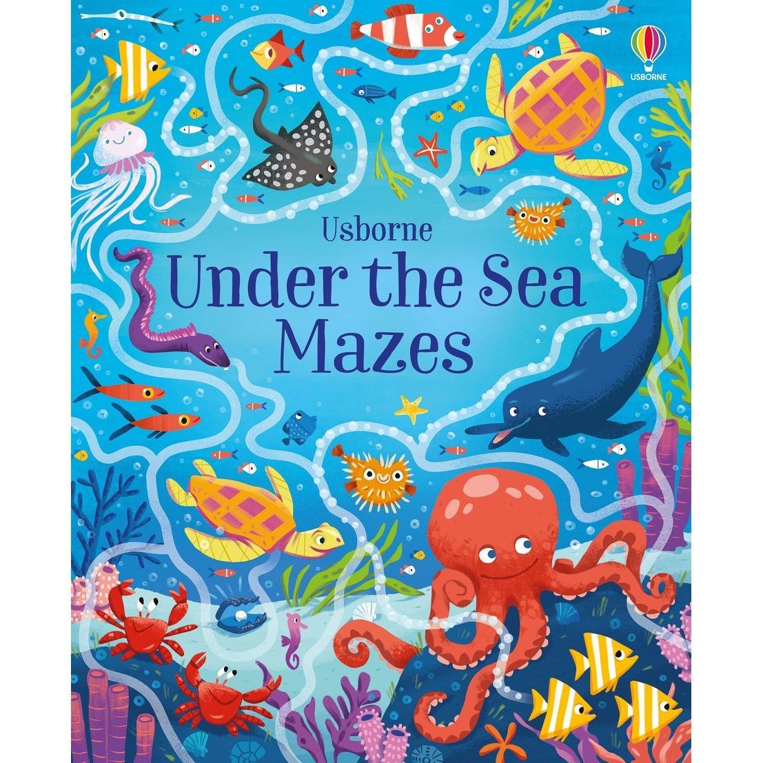 Usborne Under the Sea Mazes подводные лабиринты детская книга на английском