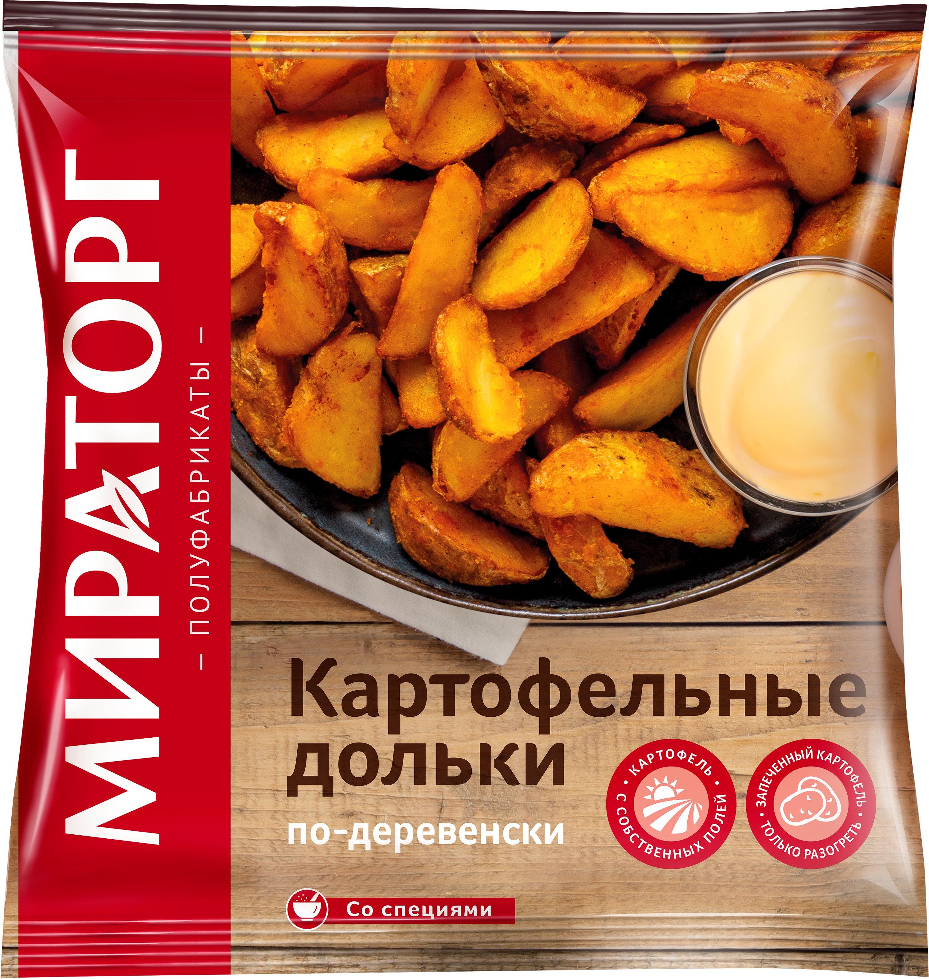 Картофельные дольки по-деревенски Мираторг, замороженные, 400 г