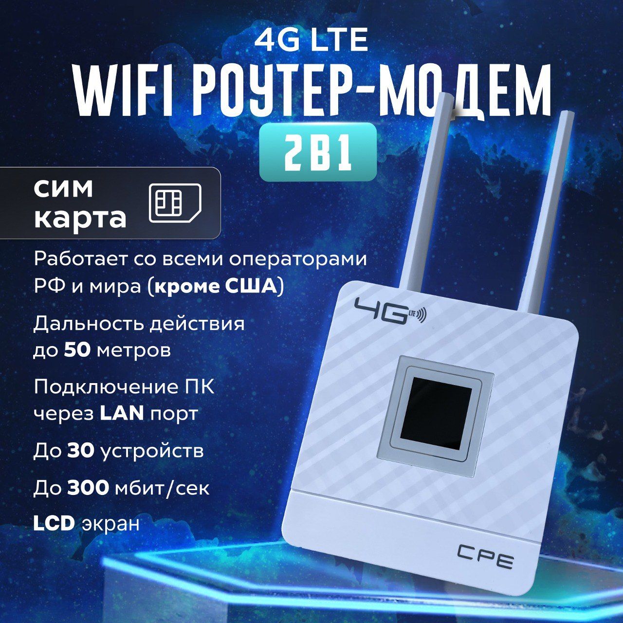 Точка доступа 4G 123321-000, белый, 2.4 ГГц купить по низкой цене с  доставкой в интернет-магазине OZON (1021969164)