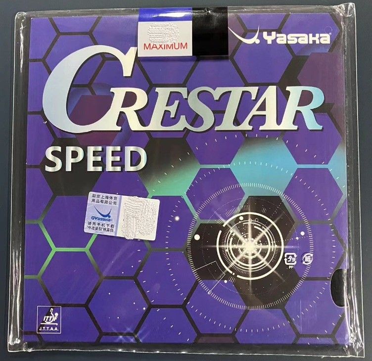 Накладка YASAKA CRESTAR SPEED чёрная для настольного тенниса