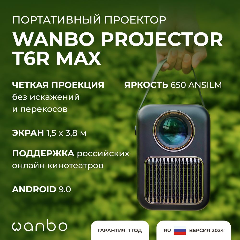 Проектор Wanbo Projector T6R Max купить по доступной цене с доставкой в  интернет-магазине OZON (849261218)