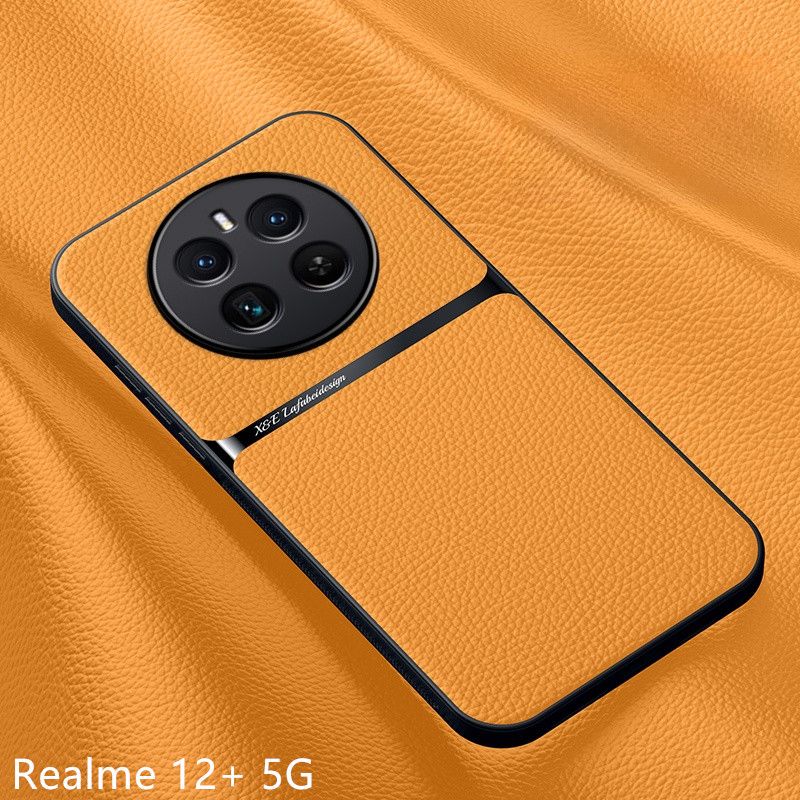 ТекстураКожачехолдляOppoRealme12+5G/Realme12Plus5GМагнитноепритяжениевнутри(ОппоРеалми12+5G)/противоударныйчехол