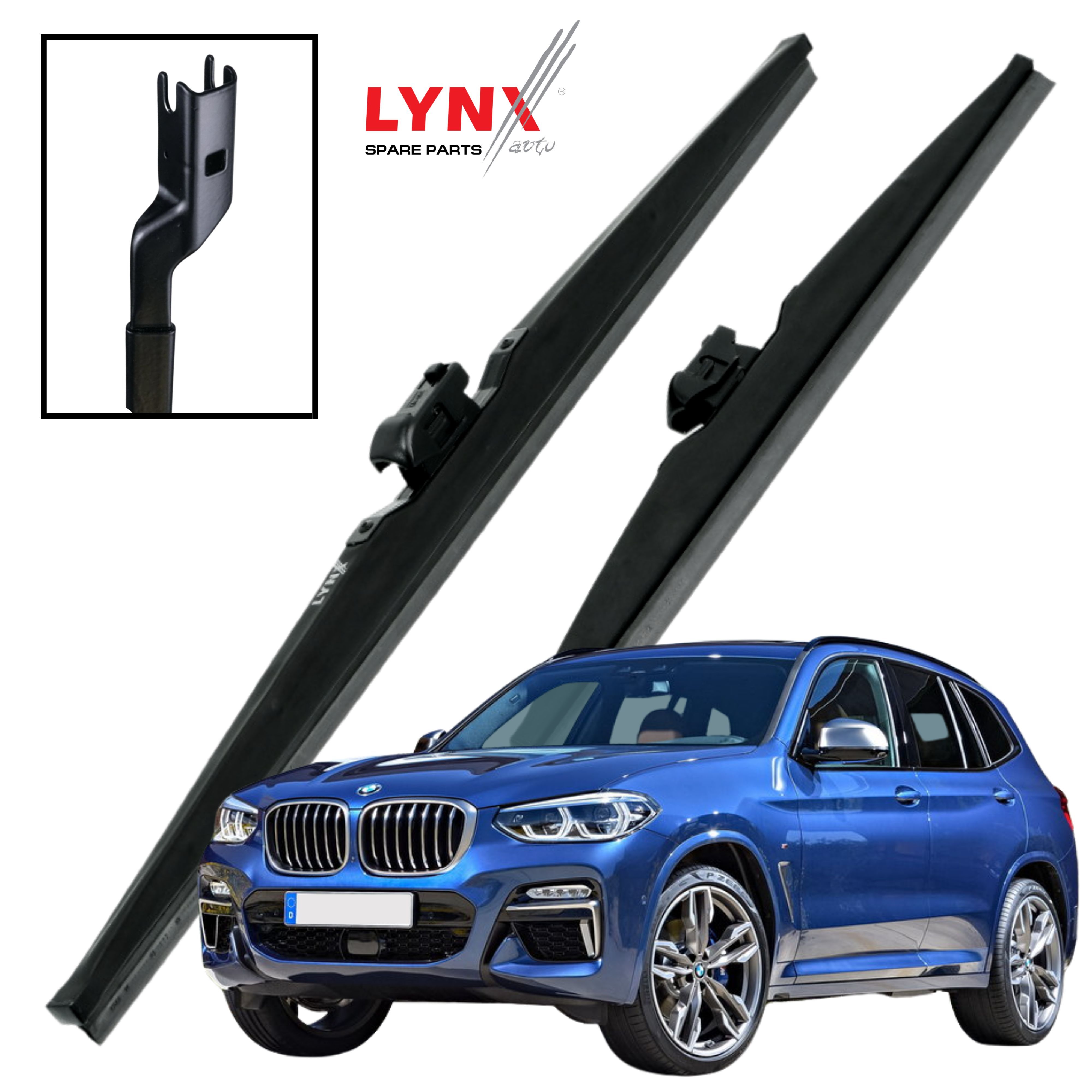 Дворники BMW X3 (3) G01 / БМВ Х3 2017 2018 2019 2020 2021 2022 DNTL1.1 Щётки стеклоочистителя зимние, к-т 2шт 650-500